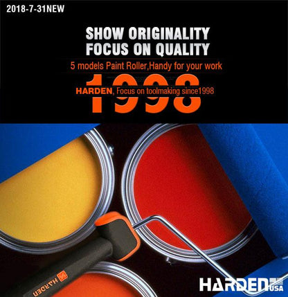 Rolo de Pintura 9'' Harden com Cabo Emborrachado – Para Superfícies Externas e Rugosas