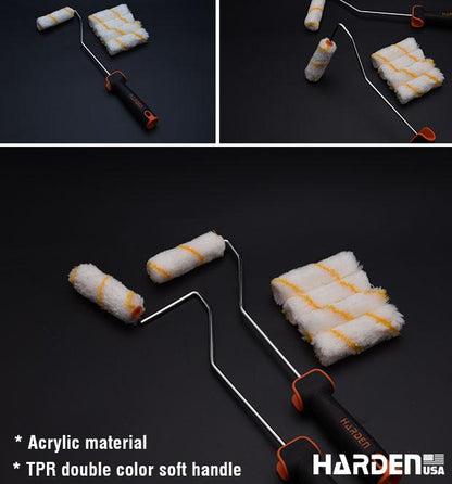 Rolo de Pintura 9'' Harden com Cabo Emborrachado – Para Superfícies Externas e Rugosas