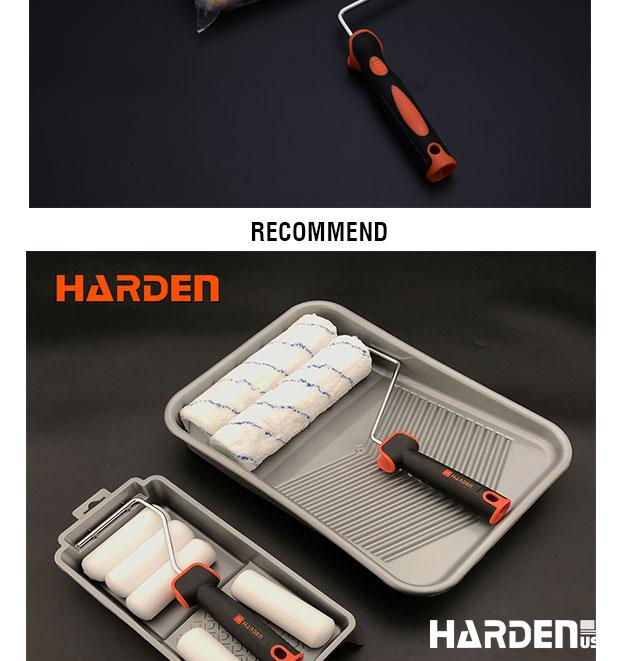 Rolo de Pintura 9'' Harden com Cabo Emborrachado – Para Superfícies Externas e Rugosas