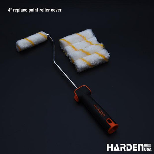 Jogo com 10 Rolos de Pintura 4” (100 mm) HARDEN – Fibra de Poliéster e Acrílico, Altura 12 mm