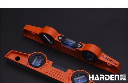 Nível Torpedo Magnético 250 mm (10") em Alumínio Fundido HARDEN com 3 Bolhas