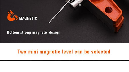 Nível Torpedo Magnético 250 mm (10") em Alumínio Fundido HARDEN com 3 Bolhas