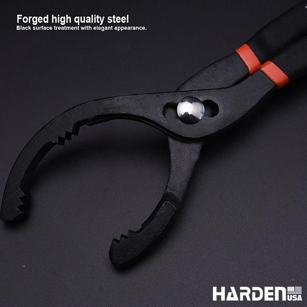 HARDEN Chave para Filtro de Óleo 300 mm em Aço Forjado Ajustável (63,5 mm a 116 mm)