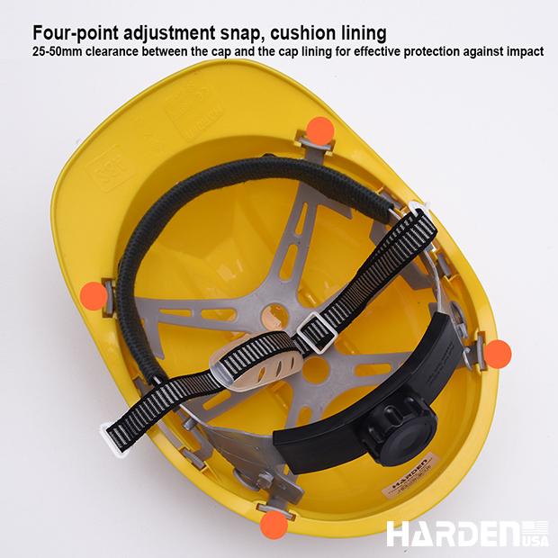 Capacete de Segurança HARDEN 285 mm com Ventilação e Ajuste de Cabeça – Conforto e Proteção Profissional