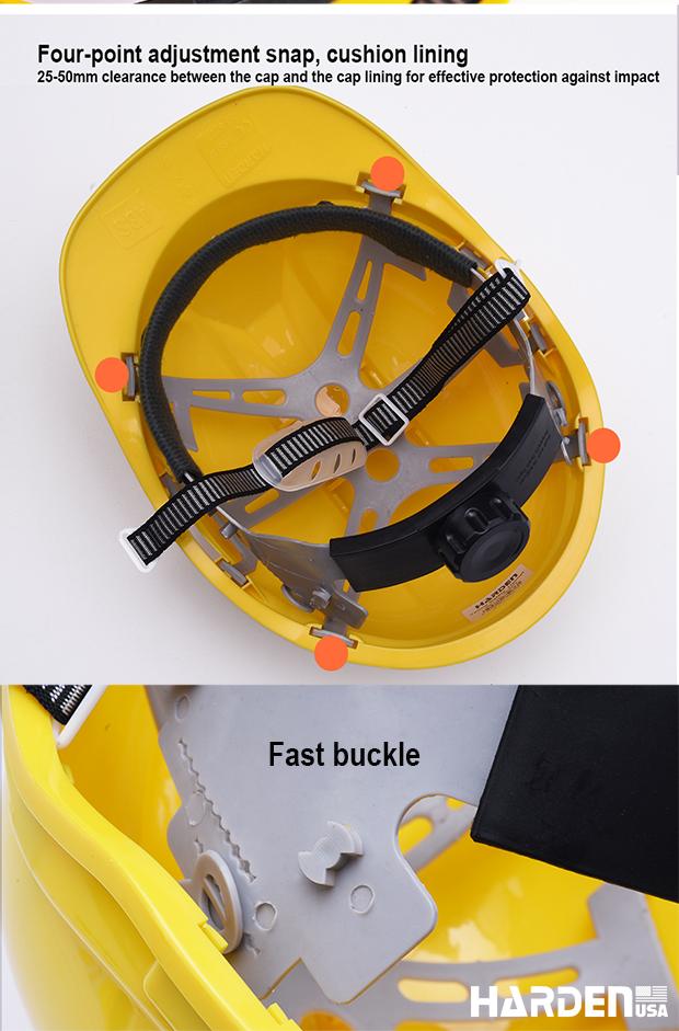 Capacete de Segurança HARDEN 285 mm com Ventilação e Ajuste de Cabeça – Conforto e Proteção Profissional