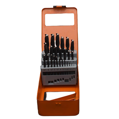 Jogo de Brocas HARDEN 25 Peças em Aço Rápido (HSS) para Metal, Madeira e Plástico