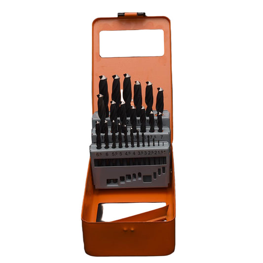 Jogo de Brocas HARDEN 25 Peças em Aço Rápido (HSS) para Metal, Madeira e Plástico