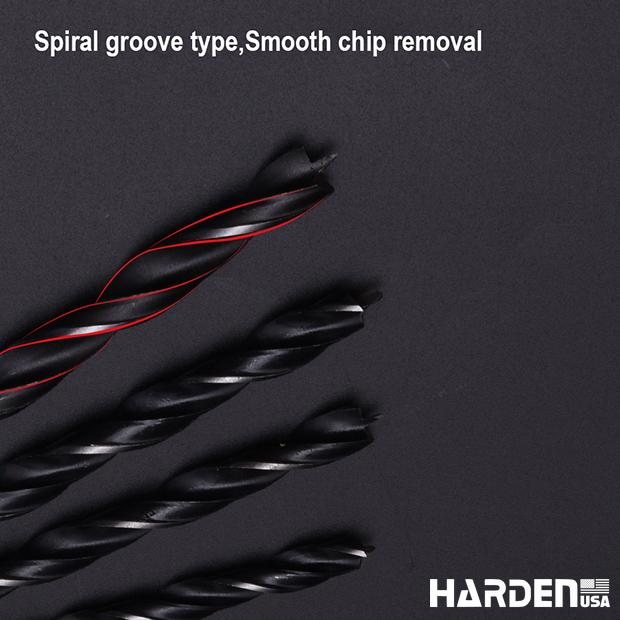 Jogo de Brocas para Madeira HARDEN 8 Peças – Aço Carbono Temperado de 3 a 10 mm