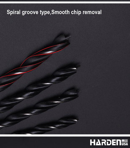 Jogo de Brocas para Madeira HARDEN 8 Peças – Aço Carbono Temperado de 3 a 10 mm