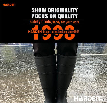 Bota de Segurança em PVC com Biqueira e Palmilha de Aço