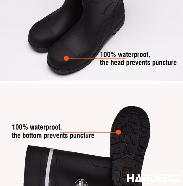 Bota de Segurança em PVC com Biqueira e Palmilha de Aço