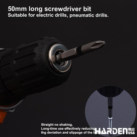 HARDEN – Kits de Pontas Pozi (PZ1, PZ2, PZ3 – 25 mm e 50 mm) em Aço S2 Temperado para Parafusadeira