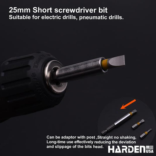 Kits de Bits Fenda HARDEN SL 25 mm e 50 mm – Aço S2, Alta Dureza HRC58-62 e Estojo Organizador