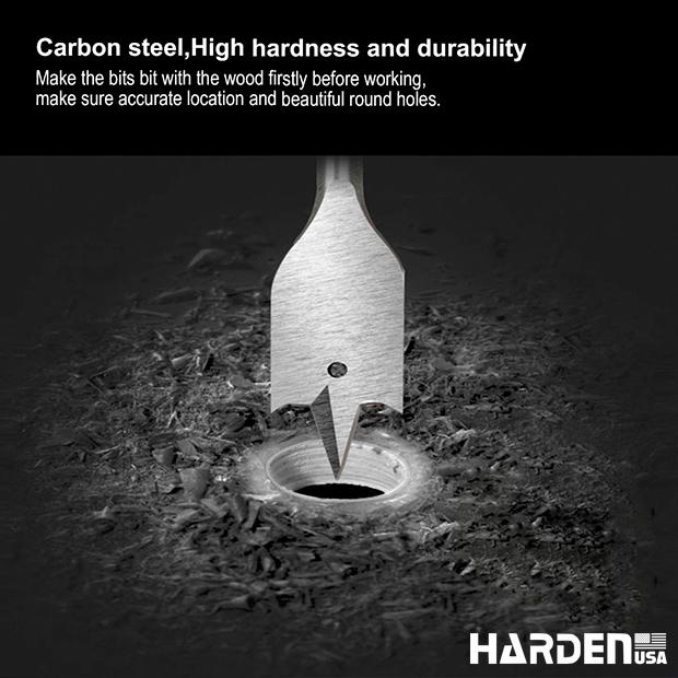 Broca Chata para Madeira HARDEN – Alta Precisão e Durabilidade para Cortes Rápidos e Limpos