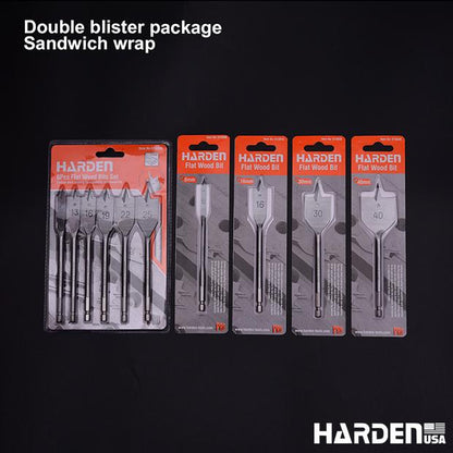 Broca Chata para Madeira HARDEN – Alta Precisão e Durabilidade para Cortes Rápidos e Limpos