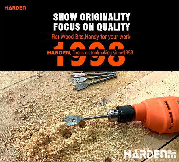 Broca Chata para Madeira HARDEN – Alta Precisão e Durabilidade para Cortes Rápidos e Limpos