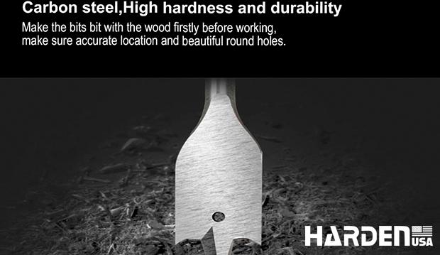 Broca Chata para Madeira HARDEN – Alta Precisão e Durabilidade para Cortes Rápidos e Limpos