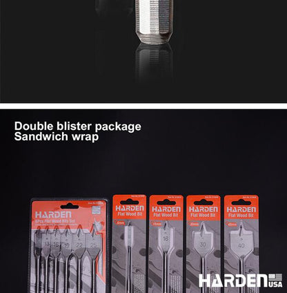 Broca Chata para Madeira HARDEN – Alta Precisão e Durabilidade para Cortes Rápidos e Limpos