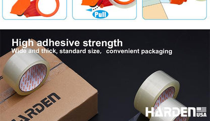 Fita Adesiva Marrom HARDEN BOPP para Empacotamento – Alta Aderência e Vedação Profissional