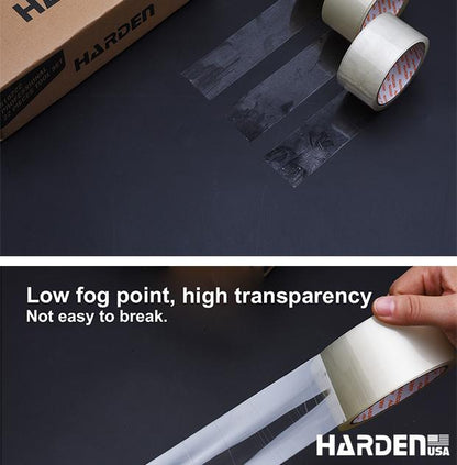Fita Adesiva Marrom HARDEN BOPP para Empacotamento – Alta Aderência e Vedação Profissional