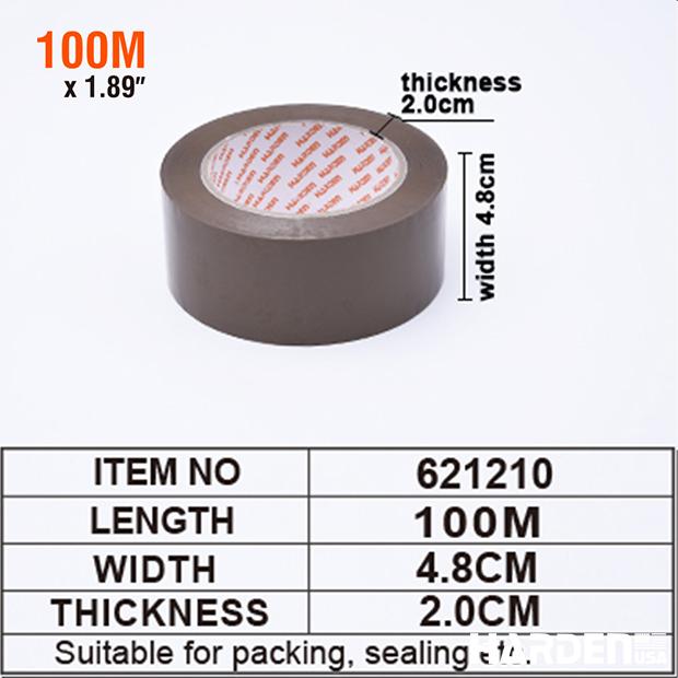 Fita Adesiva Marrom HARDEN BOPP para Empacotamento – Alta Aderência e Vedação Profissional