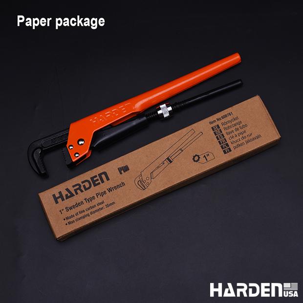 Chave para Tubo Tipo Sueca HARDEN 1" e 1.1/2" em Aço Cr-V (Cromo Vanádio)