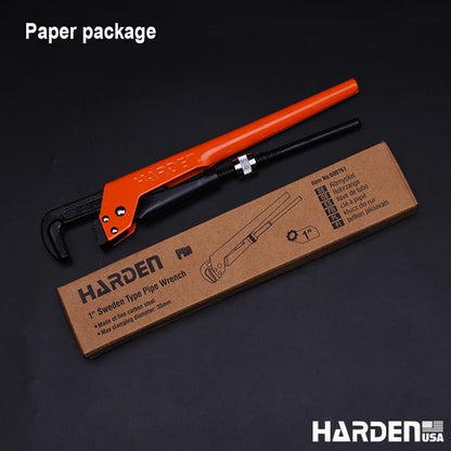 Chave para Tubo Tipo Sueca HARDEN 1" e 1.1/2" em Aço Cr-V (Cromo Vanádio)