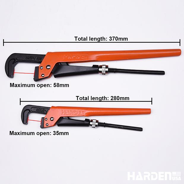 Chave para Tubo Tipo Sueca HARDEN 1" e 1.1/2" em Aço Cr-V (Cromo Vanádio)
