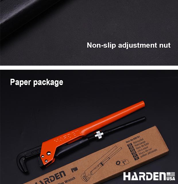 Chave para Tubo Tipo Sueca HARDEN 1" e 1.1/2" em Aço Cr-V (Cromo Vanádio)