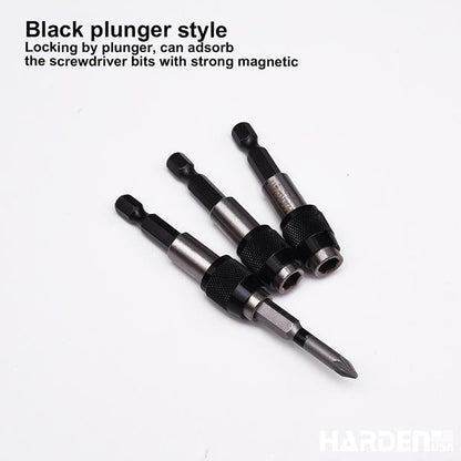 Porta-Bits 1/4" HARDEN com Engate Rápido (QR – Quick Release) – 60 mm em Aço CR-V