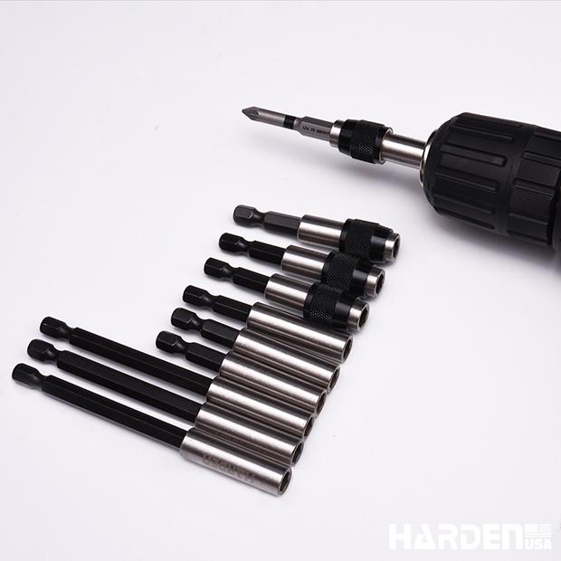 Porta-Bits 1/4" HARDEN com Engate Rápido (QR – Quick Release) – 60 mm em Aço CR-V