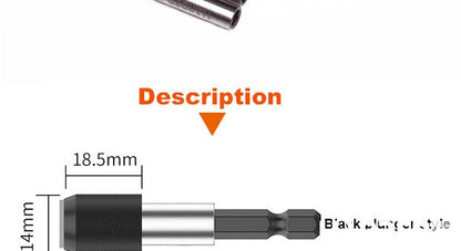 Porta-Bits 1/4" HARDEN com Engate Rápido (QR – Quick Release) – 60 mm em Aço CR-V