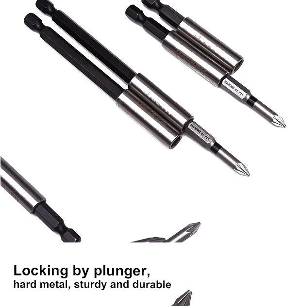 Porta-Bits 1/4" HARDEN com Engate Rápido (QR – Quick Release) – 60 mm em Aço CR-V