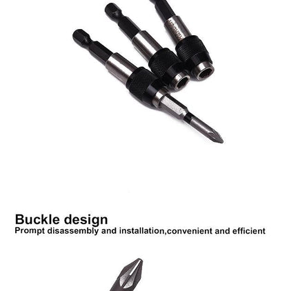 Porta-Bits 1/4" HARDEN com Engate Rápido (QR – Quick Release) – 60 mm em Aço CR-V