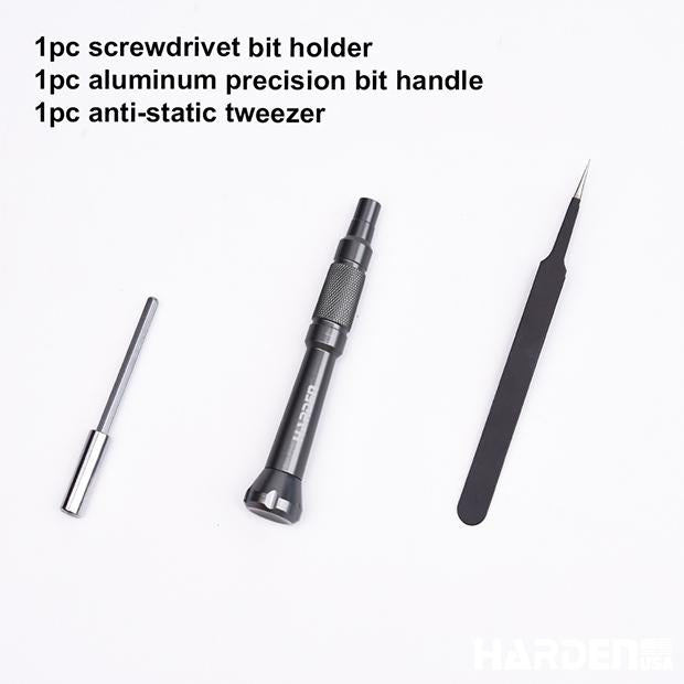 Jogo de Bits HARDEN em Aço Cromo Vanádio (CR-V) para Parafusadeira – 46 Peças de Precisão