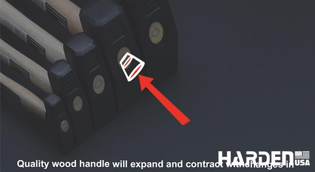 Martelo de Pena Harden com Cabo de Madeira – Alta Resistência para Uso Profissio