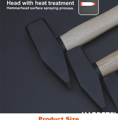 Martelo de Pena Harden com Cabo de Madeira – Alta Resistência para Uso Profissio