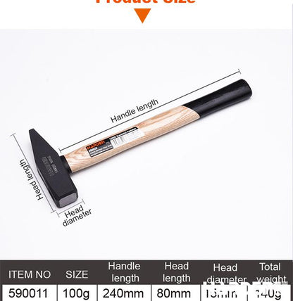 Martelo de Pena Harden com Cabo de Madeira – Alta Resistência para Uso Profissio