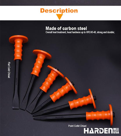 Talhadeira em Aço Carbono HARDEN com Cabo de Proteção – Alta Resistência para Construção e Manutenção