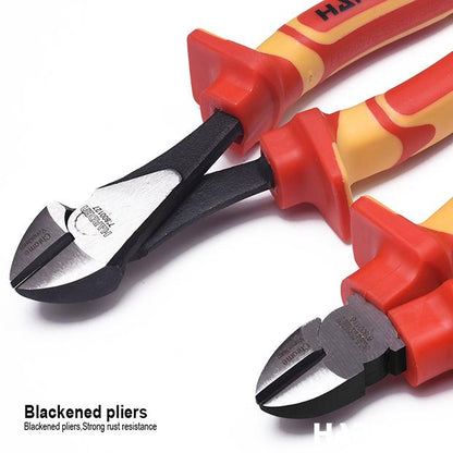 Alicate Bico Longo Isolado Harden – Aço CRV, Certificação VDE/GS e Cabo Ergonômico