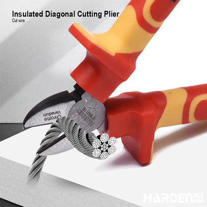 Alicate de Corte Diagonal Isolado 6” (150mm) HARDEN – Certificação VDE/GS, Profissional e Seguro