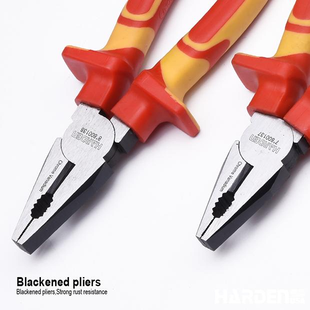 Alicate Universal Isolado HARDEN 6" (150 mm), 7" (175 mm) e 8" (200 mm) – Certificado VDE/GS