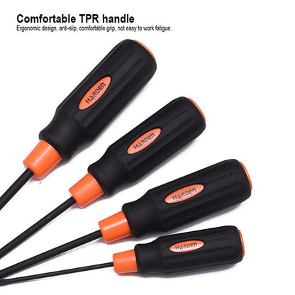 Chave de Fenda Harden com Cabo em TPR – Aço S2 Temperado para Uso Frequente