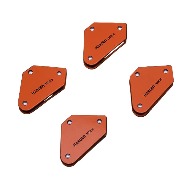 Kit Esquadros Magnéticos para Solda HARDEN com 4 Peças para Alinhamento Preciso