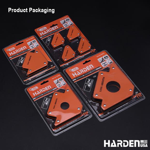 Kit Esquadros Magnéticos para Solda HARDEN com 4 Peças para Alinhamento Preciso