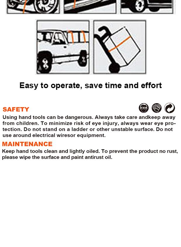 Cinta com Catraca HARDEN 25 mm x 5.000 mm para Amarração de Cargas