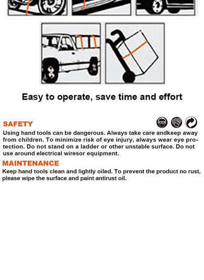 Cinta com Catraca HARDEN 25 mm x 5.000 mm para Amarração de Cargas
