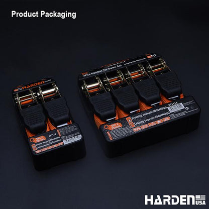 Conjunto de Cintas com Catraca HARDEN 25 mm x 5.000 mm para Amarração de Cargas Pesadas