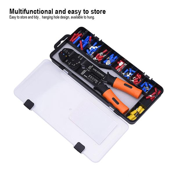 Jogo Multifuncional de Alicate Decapador de Fios com 66 Peças HARDEN – Aço Carbono e Cabo em PVC