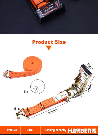 Cinta com Catraca HARDEN para Amarração de Cargas – Uso Profissional e Industrial